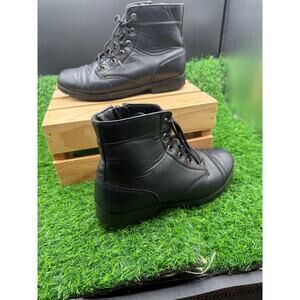 TredSafe- NonSlip- Combat Boots- Black-Size 7.5M